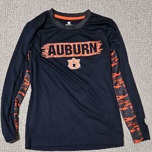 Champion Auburn Long Sleeve Shirt - Navy and Orange M (12/14)